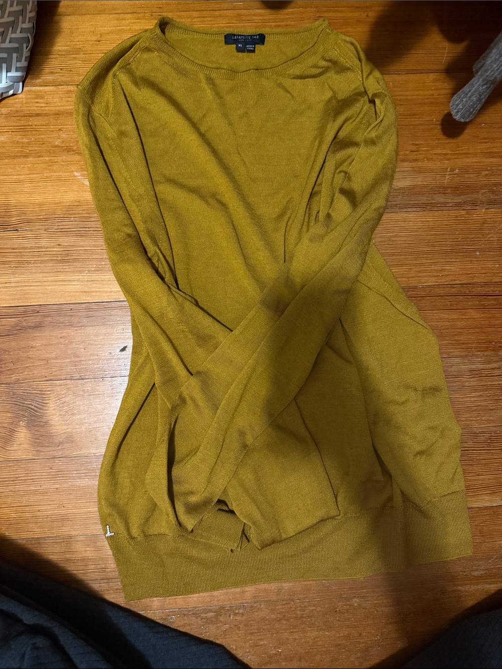 Lafayette 148 Women's Crewneck Sweater in Burnt Orange